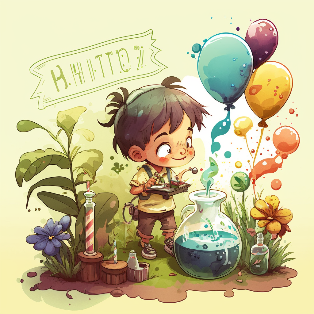 anniversaire et la chimie dans le jardin