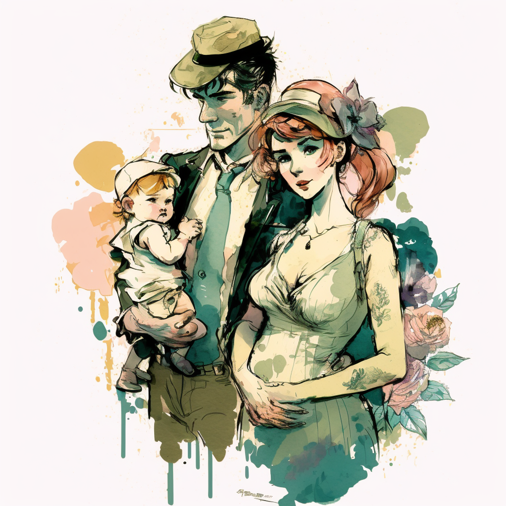 Un couple avec leur bebe
